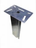 Universal foundation photocell stand fully galvanized