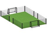 Panna cage with artificial turf