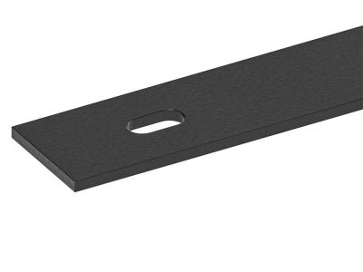 Metal Flat Strip | 40 x 4 mm | Black