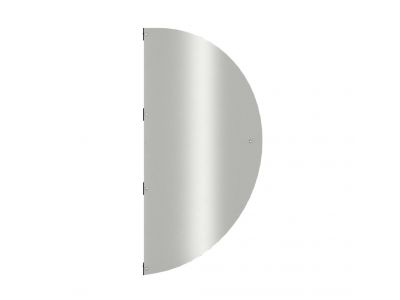 Semicircular aluminum screening plate 114 x 66.4cm